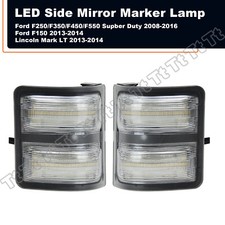 Switchback Led Side Mirror Signal Light Lamp For 08-16 Ford F250 F350 Super Duty