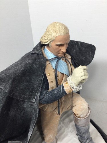 1/6 GEN. GEORGE WASHINGTON PRAYING AT VALLEY FORGE, PA. DIORAMA CHRISTMAS 1777 - Picture 21 of 24