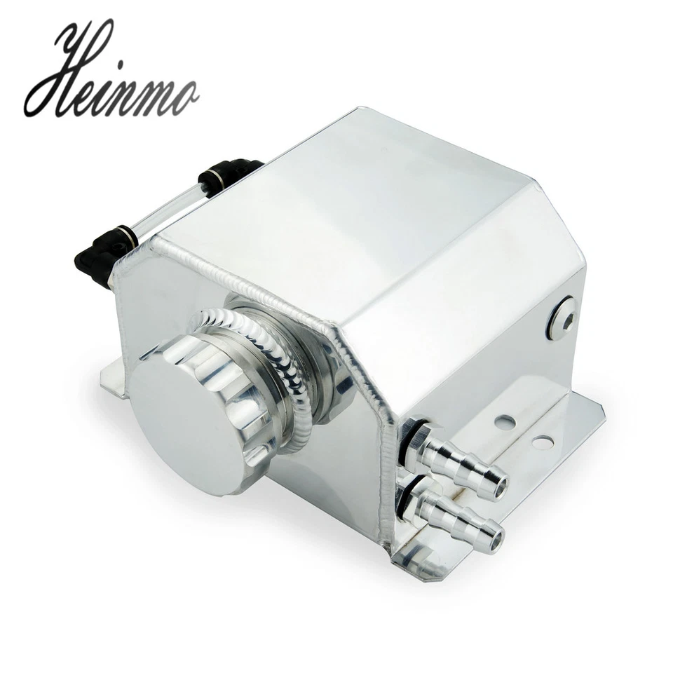 Botella de desbordamiento de refrigerante de radiador 1000 ml depósito de agua de recuperación aluminio Foto 3 de 4