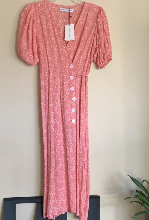NWT Faithfull the Brand Fran Midi Wrap Dress in Maurie Floral Print,size 4  | eBay