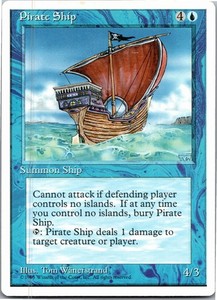 Pirate Ship (Fourth Edition) - MTG Rare