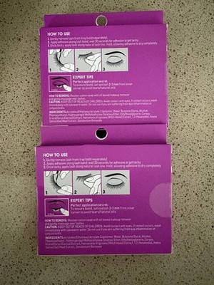 KISS SuperStick 5-Day Extended Wear Strip Lash Adhesive, Quick Drying Clear (2)