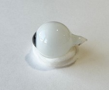 Antique German hand-blown human prosthetic glass eye.  Full eyeball.  Blue.