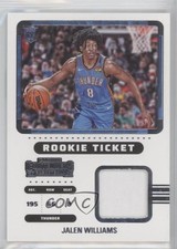 2022-23 Panini Contenders Rookie Ticket Swatches Jalen Williams #RTS-JWO 0z0v