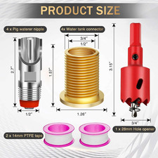 Pig Water Nipple Pig Nipple Waterer for Barrel Kit Automatic Pig Nipple Drinkers