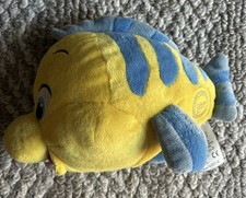 Authentic Disney Store The Little Mermaid Flounder Plush