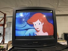 Sharp 27L-S300 27" CRT TV Retro Gaming AV Ports - No Remote Local Pickup