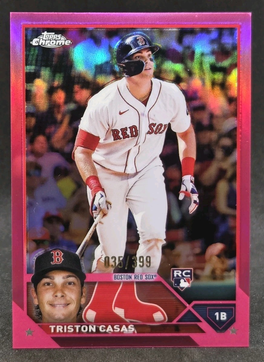 2023 Topps Chrome Triston Casas #174 Magenta Refractor /399 RC Boston Red Sox 