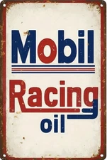 Mobil Exxon Retro Vintage Gas Gasoline Oil Tin Sign 8x12 inches Station K