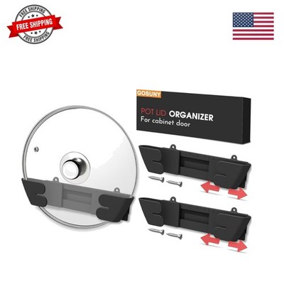 Adjustable Universal Pot Lid Holder Organizer for Cabinet - Upgraded Patented...