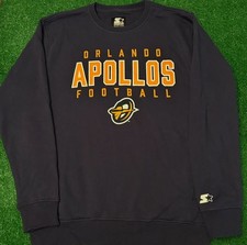 Orlando Apollos Football AAF Starter Retro Crewneck Sweater Pull Over Mens XXL