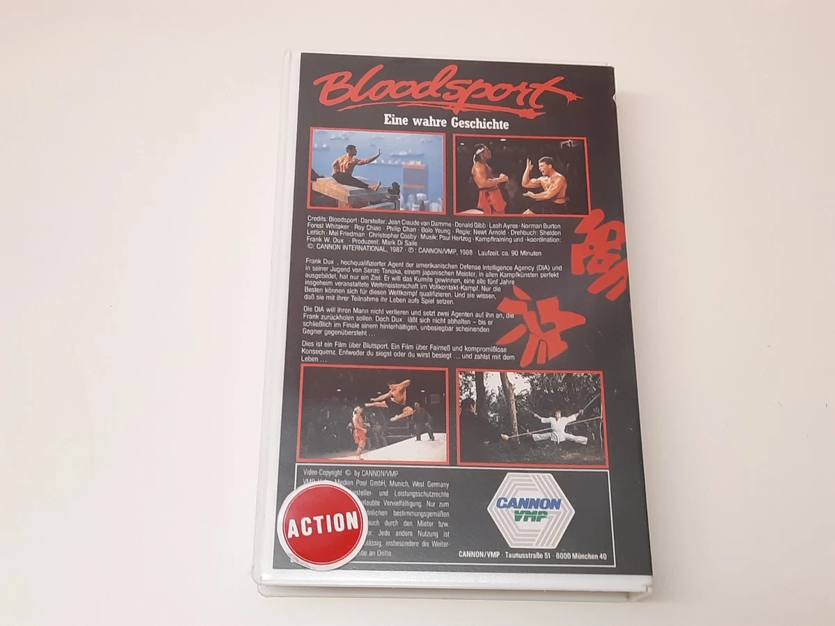 Bloodsport 1988 VHS German PAL Cannon VMP Video Großbox Jean-Claude Van Damme