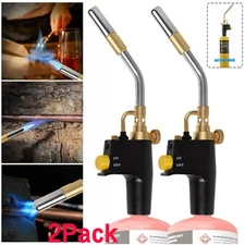 2× Propane Torch Head Trigger Start MAP Gas Torch Head Welding Torch MAPP Torch