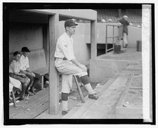Photo:Bucky Harris in Washington Senators Dugout 1924
