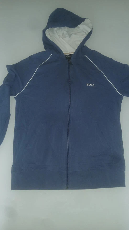 Sweat Zippé À Capuche Hugo Boss Mix & Match Décontracté Excellent État - Photo 1/4