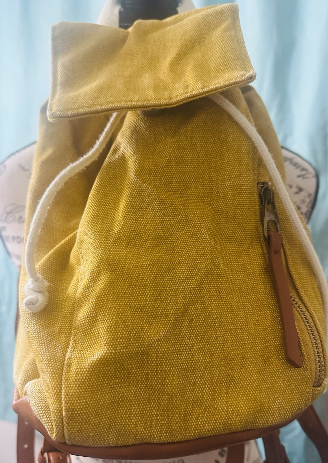Universal Threads Distressed Canvas Small Backpack - image 2