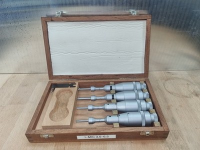 TESA I-MIC 3,5-6,5mm Innenbohrung Mikrometer 3-Punkt Set in Box 
