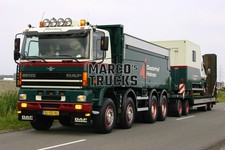 Truck Photo DAF 85 CF Tipping Trailer Netherlands Green Oosterhof Holman #i2cy