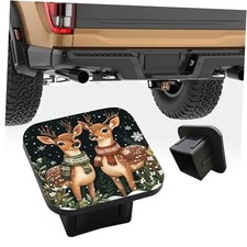 Trailer Hitch Coverelk In Snow Hitch Cover Fits For 2 Inchsquare Xmas Deers