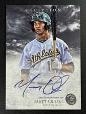 2013 Bowman Inception Prospect Auto Matt Olson #PA-MO Auto Braves 