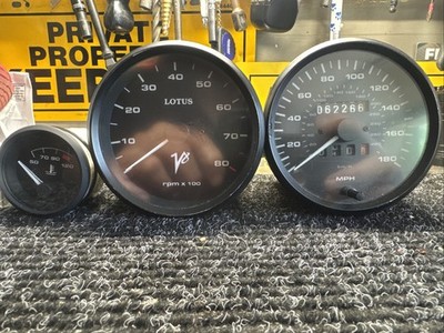Lotus Esprit Gauges Speedometer Tachometer & Water Temp Gauges