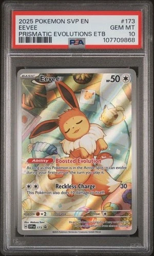 PSA 10 EEVEE #173 Prismatic Evolutions Pokémon SVP English 2025