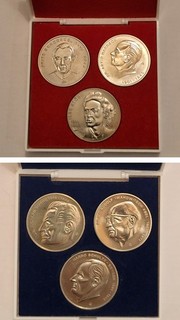 2 X MEDAILLEN Set des Ministeriums für Staatssicherheit der DDR im Etui