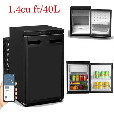 12V APP Camper Refrigerator Truck RV Refrigerator with Freezer 1.4cu ft/40L 110V
