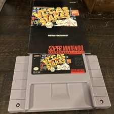 VEGAS STAKES Game & Manual SNES Super Nintendo
