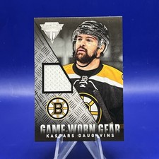 2013-14 Panini Titanium Kaspars Daugavins GAME-WORN GEAR Jersey Patch