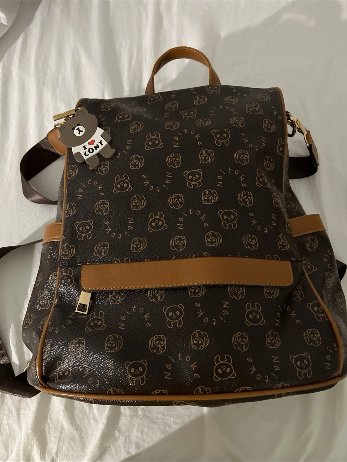 Cony Teddy Bear Backpack NWOT