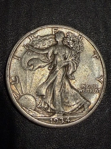 1934-S  San Francisco Mint Silver Liberty Walking Half Dollar  lot # 2221