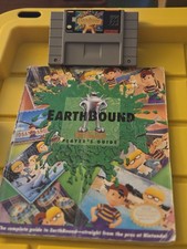 EarthBound Super Nintendo SNES Game Cartridge - Tested w/ Player's Guide Manual