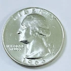 1963-D WASHINGTON QUARTER 90% SILVER BEAUTIFUL BU UNC UNCIRCULATED #8101