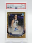 ALEX TOOHEY 2025-26 BOWMAN CHROME GOLD SHIMMER ROOKIE AUTO /50 PSA 8 Q3946