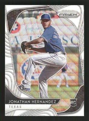 Jonathan Hernandez 2020 Panini Prizm #96 White Wave Prizm Texas Rangers