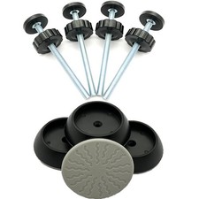 4 Pack Baby Gate Extender Extension Black, 8MM 