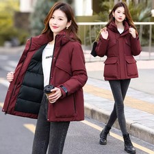 Giacca Invernale Rosso Vino Calda Imbottita Cappuccio Tasconi Casual CF59289