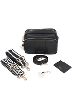 Pom Pom London Original Plus Leather Crossbody Bag Black