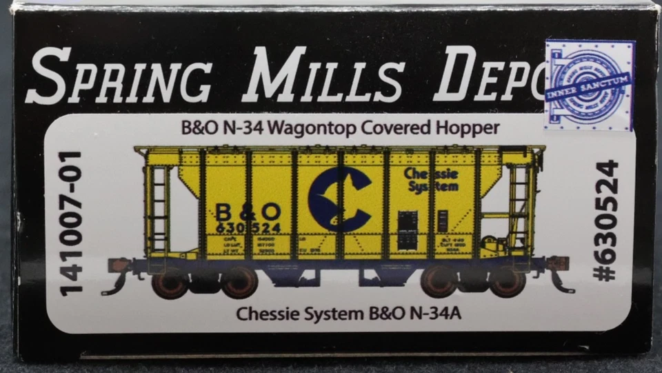 SPRING MILLS DEPOT 141007-01 B&O N-34 УНИВЕРСАЛ КРЫШКА БУНКЕР #630524 НОВЫЙ В КОРОБКЕ - Изображение 2 из 2