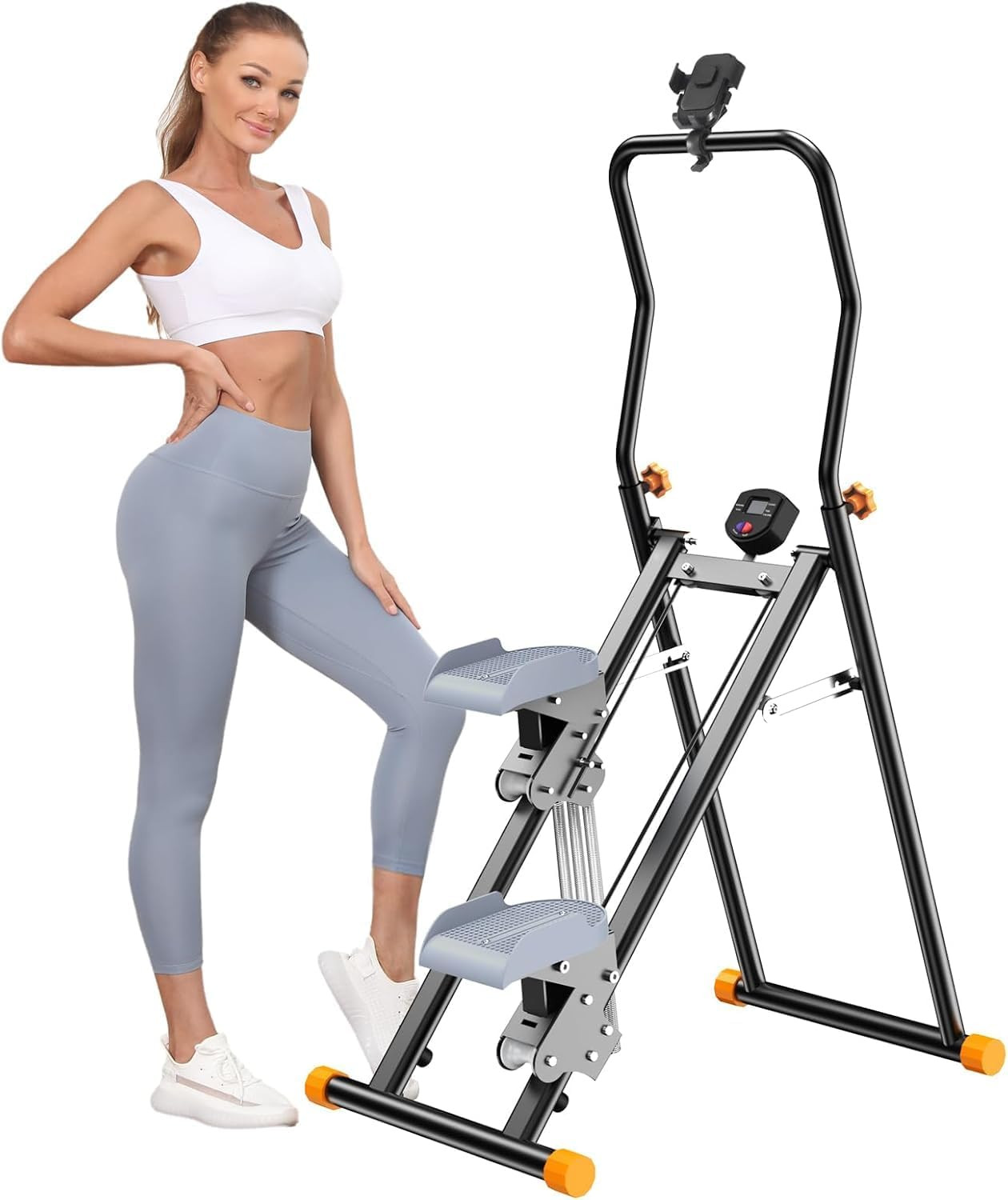 Máquina Escaladora Vertical Ajustable Resistencia Escalera Ab Glúteos y Pierna Ho