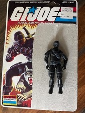 1985 GI Joe 3 3/4 Snake Eyes Commando W/Card