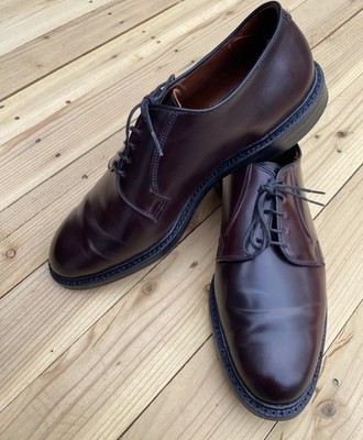 Allen Edmonds 9591 Leeds Burgundy Shell Cordovan Plain Derby