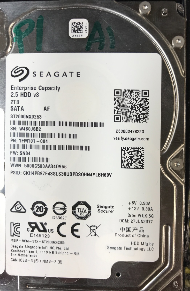 PC周辺機器 Seagate Enterprise ST2000NX0253 2TB