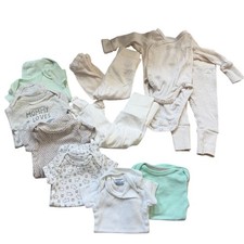 Lot of 10 Newborn Baby Clothes Mixed Brands Carters H M Gerber Neutral Unisex