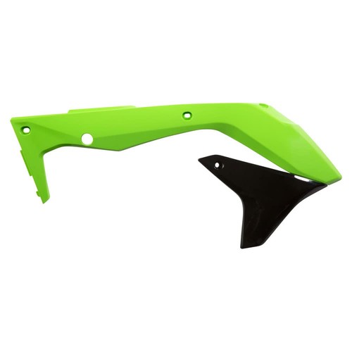 Acerbis Radiator Scoops Green/Black For Kawasaki KX450F 2016-2018 - Picture 2 of 6
