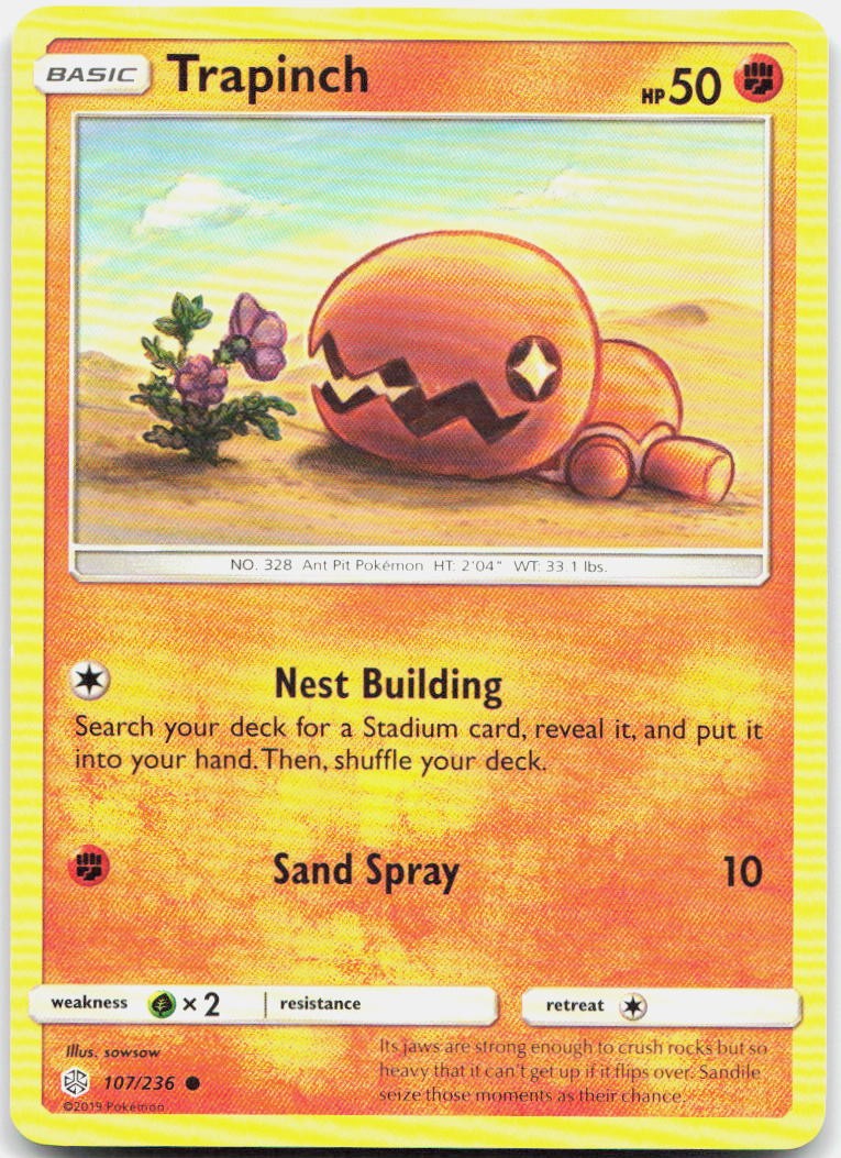 Trapinch 107/236 Common Cosmic Eclipse Pokemon LP