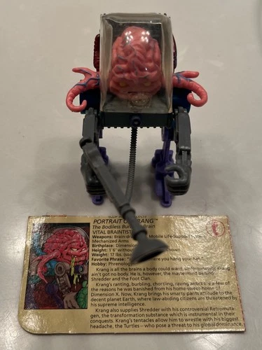 TMNT Teenage Mutant Ninja Turtles Krang Playmates 1989 Vintage Complete
