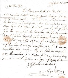 1806 LETTER JOURNALIST MATTHEW DAVIS TO WIFE HE WAS PRESENT HAMILTON BURR DUEL