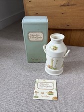 Boxed Aynsley Fine Bone China Edwardian Garden Milk Churn Vase 8”